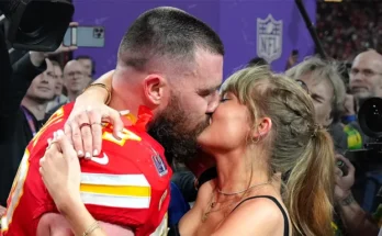 Travis Kelce and Taylor Swift. | Source: Getty Images