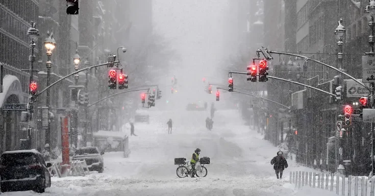 A snow covered street | Source: Getty Images