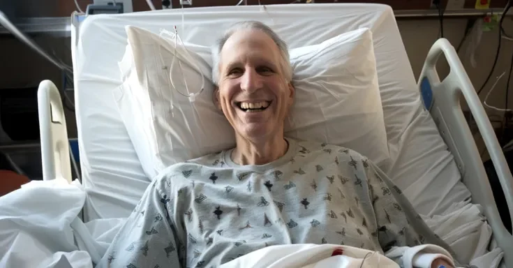 A happy man after waking up from a coma | Source: Amomama