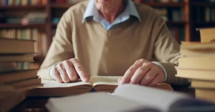 Man reading a book | Source: Getty Images