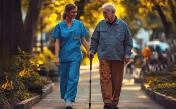 The nurse and the old man | Source: Midjourney