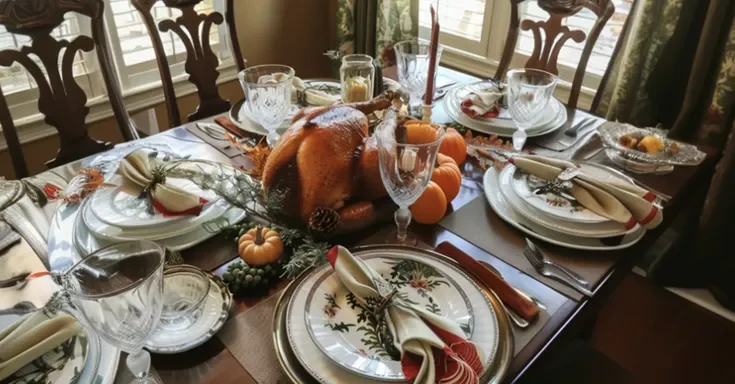 A Thanksgiving table | Source: Amomama