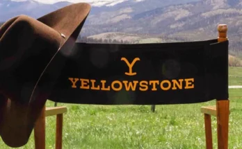 A "Yellowstone" cast chair on set. | Source: Instagram/yellowstone