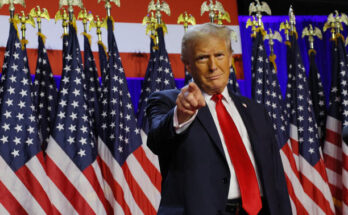 Donald Trump’s win in Pennsylvannia appeared to seal his victory over Kamala Harris (REUTERS)