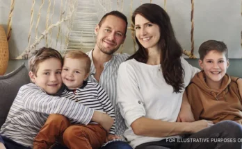 A couple with their three kids | Source: Getty Images