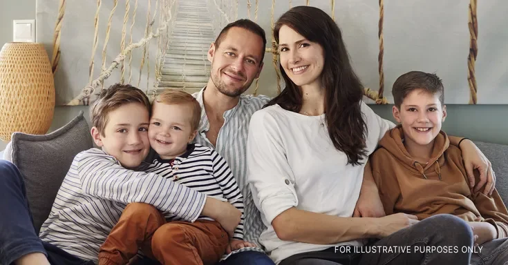 A couple with their three kids | Source: Getty Images