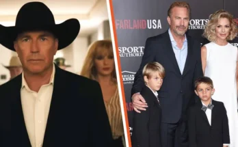 Kevin Costner, 2022 | Kevin Costner, Christine Baumgartner, Grace Avery Costner, Hayes Logan Costner, and Cayden Wyatt Costner, 2015 | Source: Getty Images | YouTube.com/Yellowstone