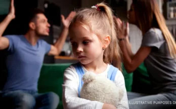 Girl feeling sad while her parents have an argument | Source: Shutterstock