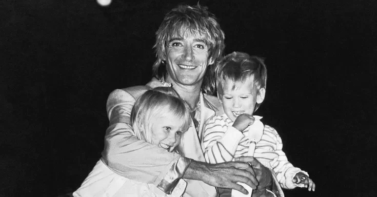 Rod Stewart and two of his children | Source: Getty Images