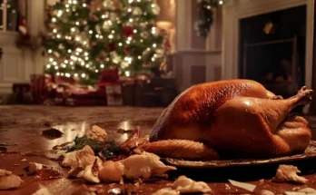 A tray of turkey fallen on the floor | Source: AmoMama