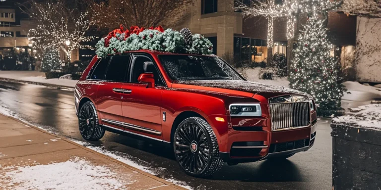 A new SUV decorated for Christmas | Source: Amomama