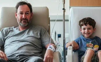 A man and a boy in the hospital | Source: Midjourney