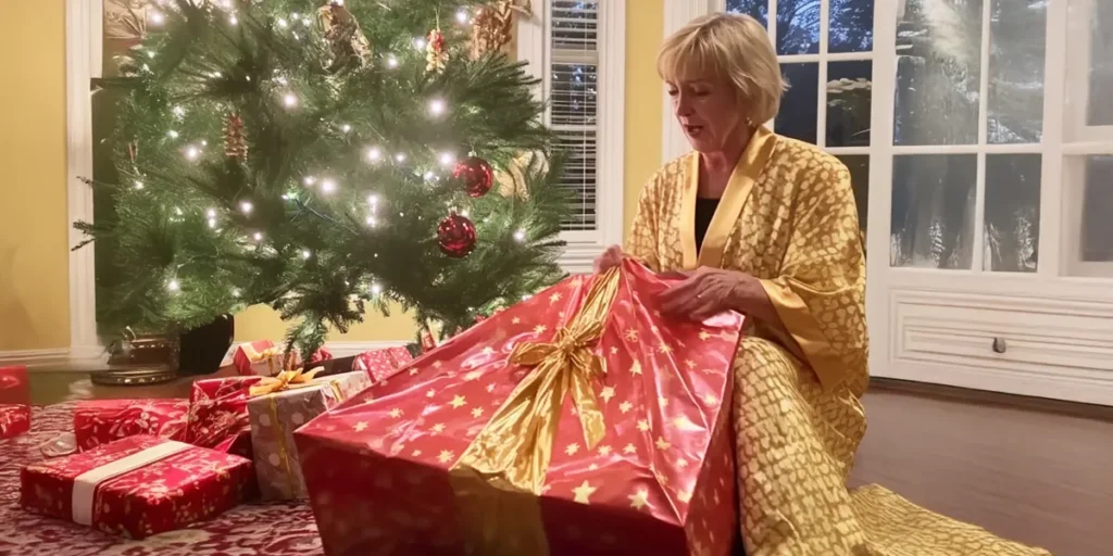 A woman unwrapping a gift | Source: AmoMama