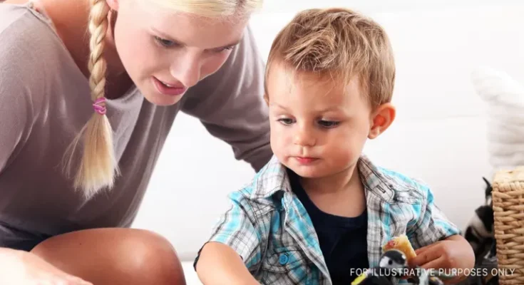 Woman playing with a little boy | Source: Shutterstock