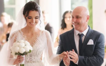 A man walking his daughter down the aisle | Source: Shutterstock