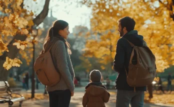 A family in a park | Source: Midjourney