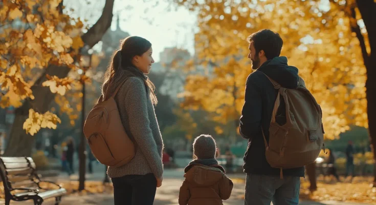 A family in a park | Source: Midjourney