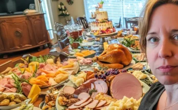 A woman standing near a table with food | Source: AmoMama