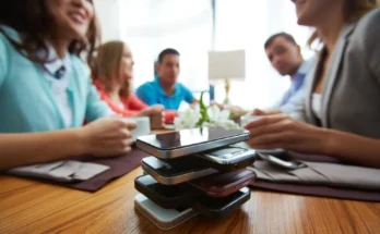 A stack of phones on a table | Source: Shutterstock