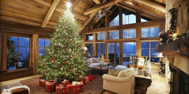 A large Christmas tree in a living room | Source: Amomama