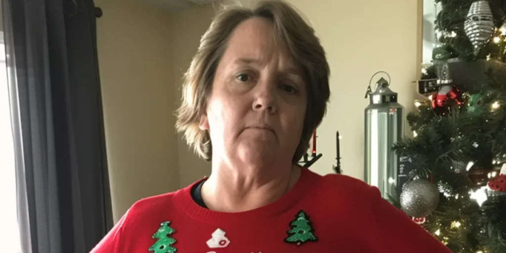 Woman wearing a christmas sweater | Source: Amomama