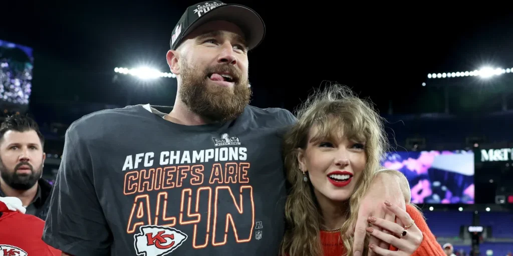 Travis Kelce and Taylor Swift | Source: Getty Images