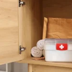 A first aid kit inside a cabinet | Source: Shutterstock