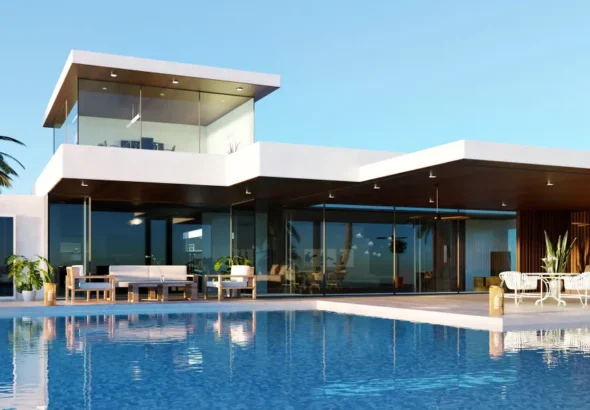 A modern house with a pool | Source: Shutterstock