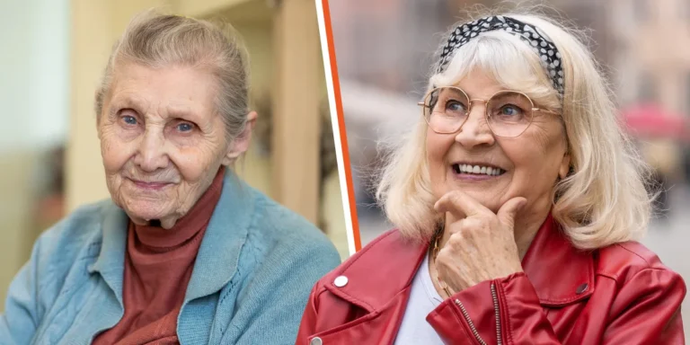 A collage of a poor older woman and a rich older lady | Source: Shutterstock