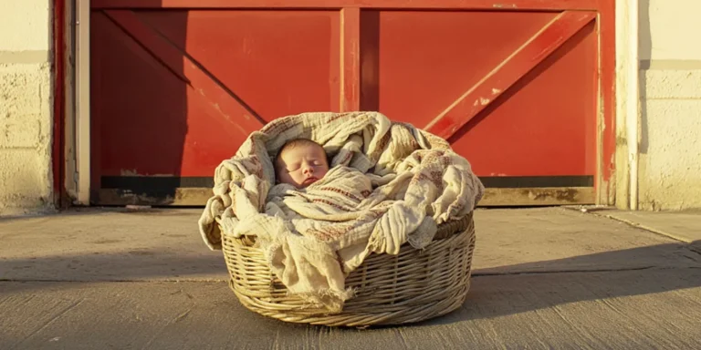 A newborn baby in a basket | Source: Amomama