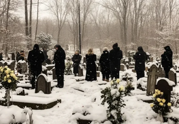 People in a cemetery | Source: AmoMama